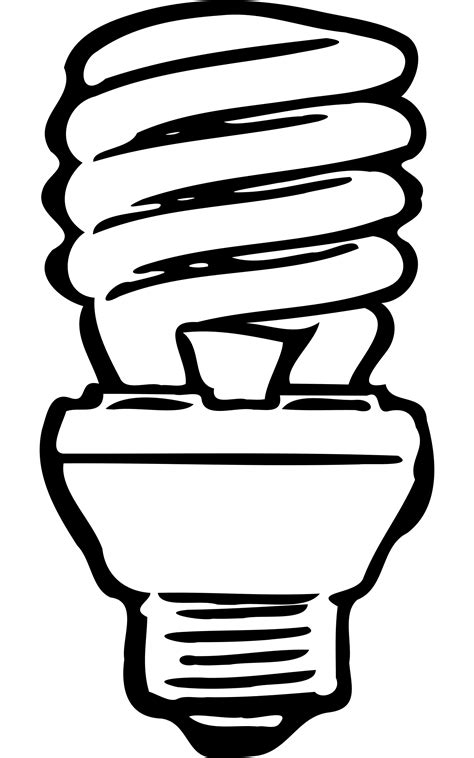 Clipart - Compact Fluorescent Bulb