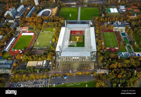 Aerial view, Bundesliga stadium RheinEnergieStadion of 1 FC Köln ...