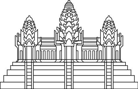 Cambodia Flag Coloring Page