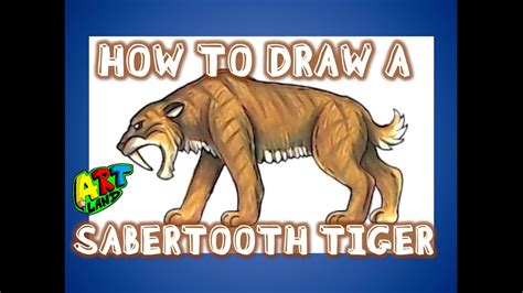 Saber Tooth Tiger Drawing