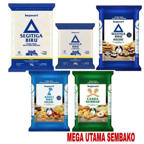 Jual Tepung terigu bogasari Segitiga biru / segitiga biru premium ...