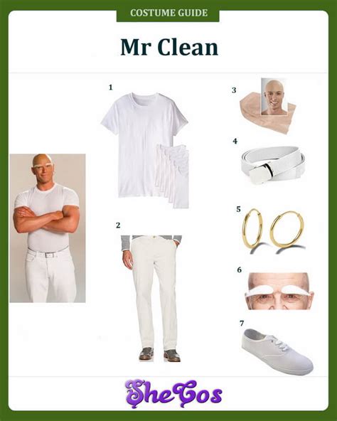 Get The Realistic Mr Clean Costume Guide | SheCos Blog