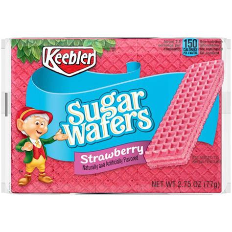 Keebler 9062638 2.75 oz Strawberry Sugar Wafers, Pack of 12 - Walmart ...