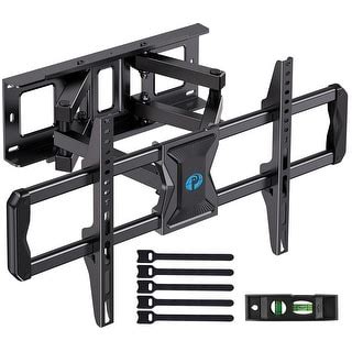 Full-Motion TV Wall Mount for Most 37-75 Inch TVs up to 100 lbs, Wall Mount TV Bracket with Dual ...