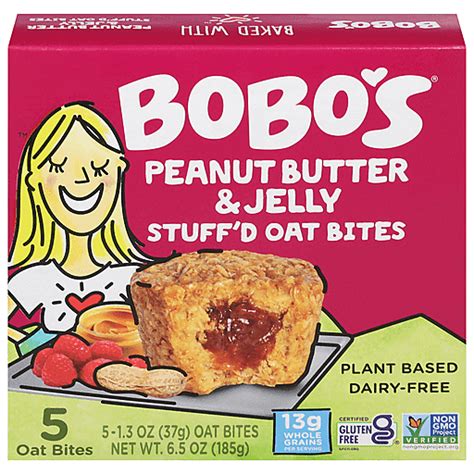 Bobo's Oat Bites, Peanut Butter & Jelly, Stuff'd 5 ea | Buehler's