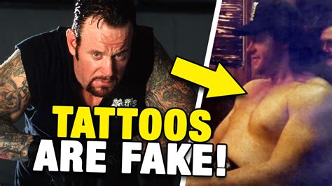 Retired Undertaker glad he no longer needs to re-apply temporary tattoos