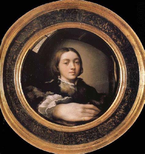 il Parmigianino (1503 – 1540) “Self-portrait in a convex mirror/Autoritratto in uno specchio ...