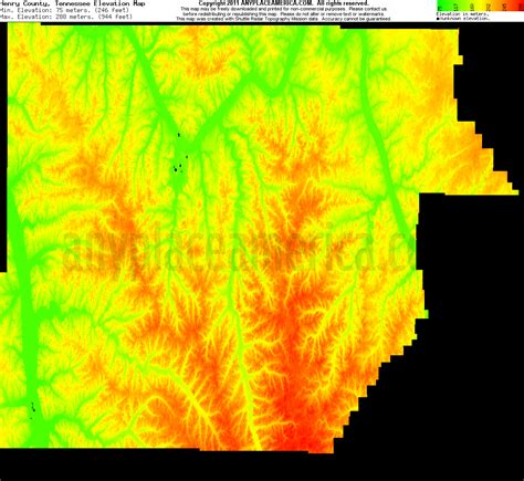 Free Henry County, Tennessee Topo Maps & Elevations