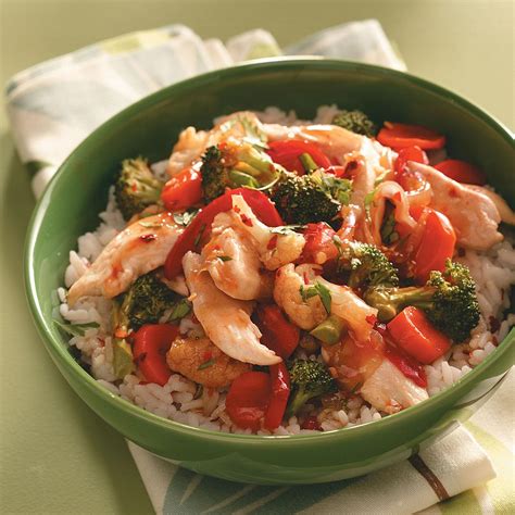 Chicken & Vegetable Stir-Fry Recipe | Taste of Home