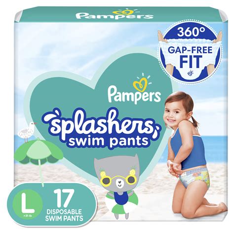 Buy Pampers Splashers Swim Diapers Size L 17 Count Online at ...