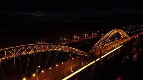 Night Bridge Stock Video Footage for Free Download