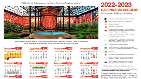 Calendario Escolar 2022 2023 Sep Edomex Gobierno De Mexico - IMAGESEE