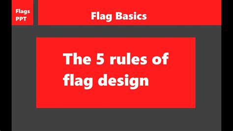 Flag Basics: The 5 Rules of Flag Design - YouTube