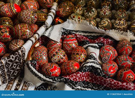 Traditional Painted Eggs for the Orthodox Easter Stock Photo - Image of ...