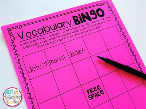 10 Games to Play with any Vocabulary Words - Not So Wimpy Teacher