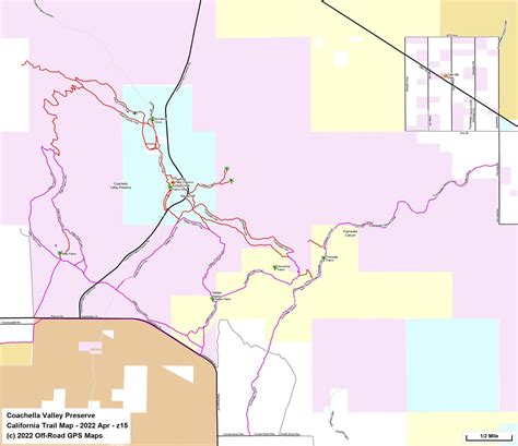 Coachella Valley Preserve - California Trail Map