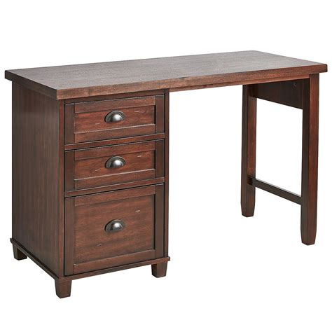 Torrance Small Desk - Mahogany Brown | Home office furniture, Desk, Desk with drawers