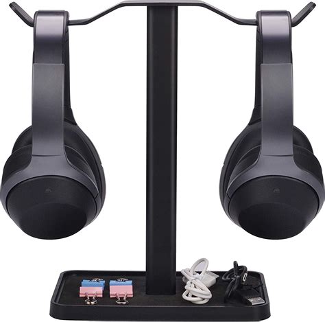 [Super Stable] Neetto Dual Headphones Stand for Desk, Aluminum Alloy ...