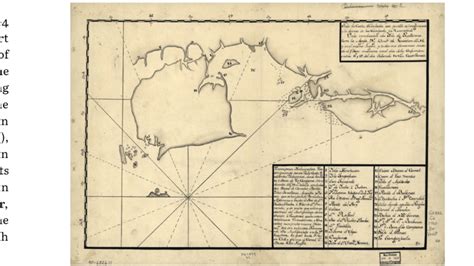 Image: 18th century Spanish map of the Golfos da Penas, from an attempt to salvage elements of ...