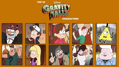 My Top 10 Favorite Gravity Falls Characters by rainbine94 on DeviantArt