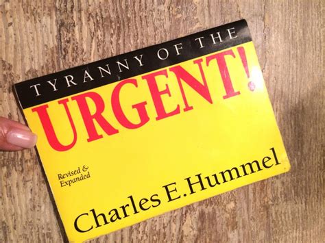 The Tyranny of the Urgent | Going Beyond Ministries