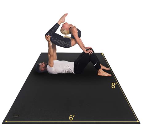 GXMMAT Extra Large Yoga Mat - Thick Workout Mats for Home Gym Flooring