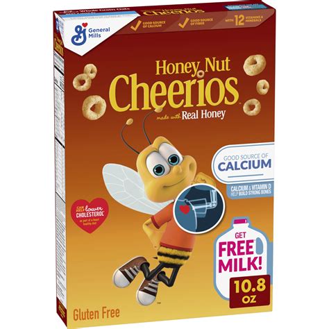 Buy CheeriosCheerios Honey Nut Cheerios Heart y Breakfast Cereal, Gluten Free Cereal With Whole ...