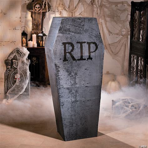 Coffin Cardboard Stand-Up Halloween Decoration | Halloween Express