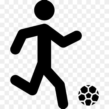 Free download | Football playing sports man soccer game dribbling glyph ...