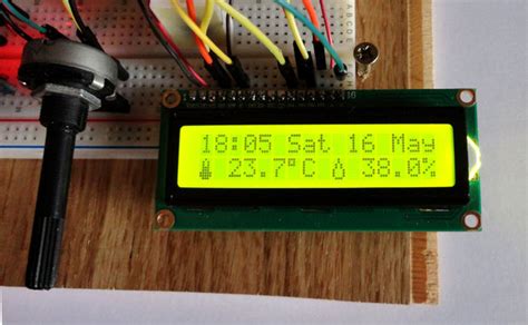 Thermohygrometer with clock and LCD display on Arduino UNO - Electronics-Lab