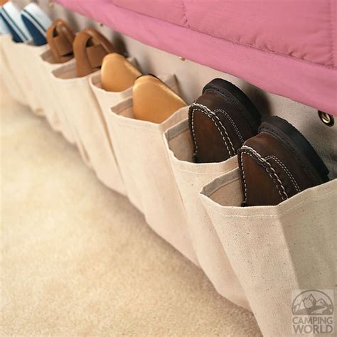 Canvas Shoe Pockets | Rv storage solutions, Rv storage, Camping storage