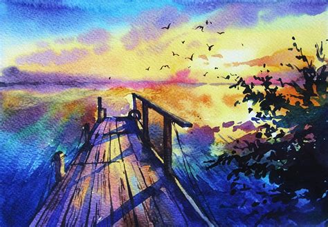 53 Easy Watercolor Painting Ideas For Beginners - Visual Arts Ideas
