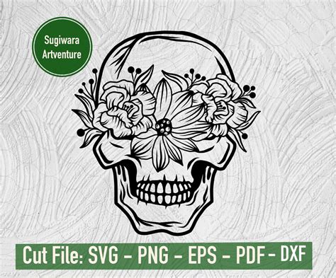 Skull Svg Skull Clipart Halloween Svg Svg Files for - Etsy