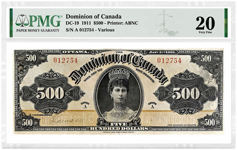 PMG Certifies Incredibly Rare Canadian 1911 $500 Banknote | CoinNews