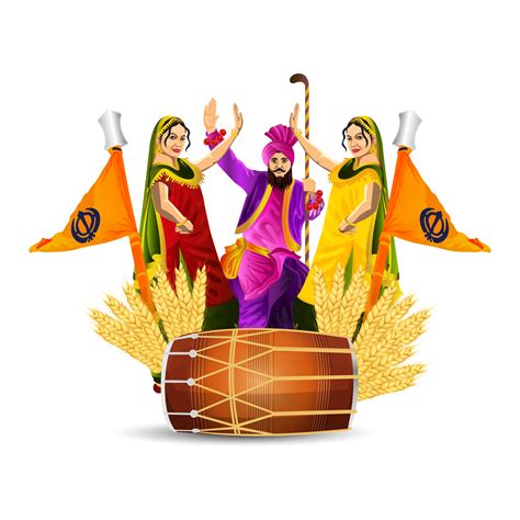 illustrazione vettoriale felice baisakhi con tamburo creativo 12011891 PNG