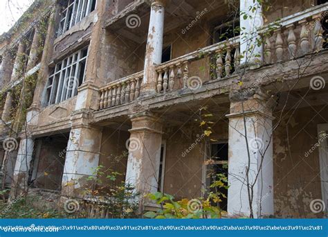 An abandoned hotel. stock photo. Image of building, architecture ...