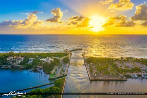 Boynton Beach Sunrise Aerial Photo Palm Beach County | HDR Photography by Captain Kimo