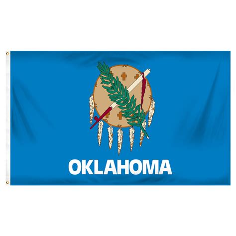 Oklahoma State Flag 5ft x 8ft Spun Heavy Duty Polyester - Walmart.com