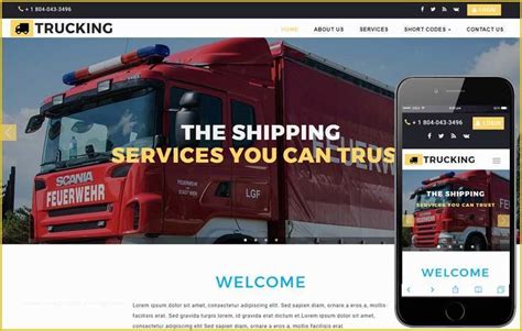 45 Free Trucking Website Templates | Heritagechristiancollege