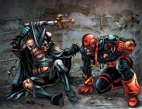 Deathstroke vs Batman by Steve Erwin