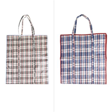 Jumbo Chequered Storage Bag - Assorted* | BIG W