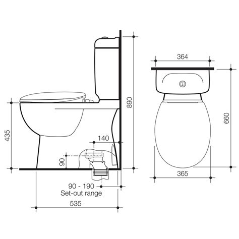 Modecor Toilet Suites: Caroma Caravelle Easy Height Close Coupled Toilet Suite