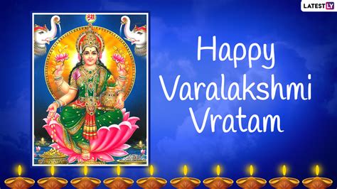 Varalakshmi Vratham 2022 Greetings and HD Images: Send Goddess Lakshmi Wallpapers, WhatsApp ...