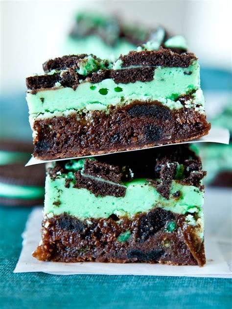 Triple Layer Fudgy Mint Oreo Brownies - My Recipe Magic