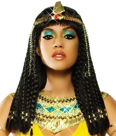 Halloween Costume maquillage et accessoires de costume | Cleopatra wig, Cleopatra costume, Black ...