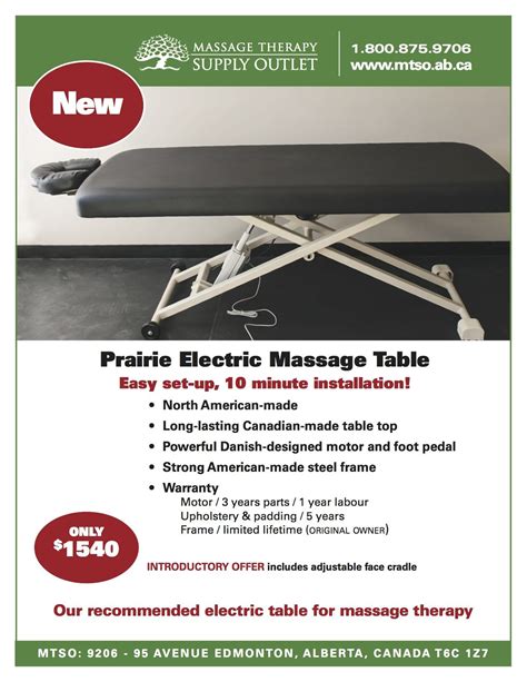 Prairie Electric hydraulic massage table | Massage therapy, Massage ...