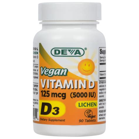 Deva Vegan Vitamin D3 - 5000iu - Shop Vegan