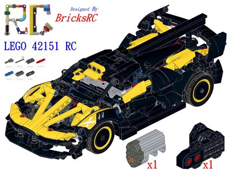 [Instructions] Motorize LEGO 42151 Bugatti Bolide