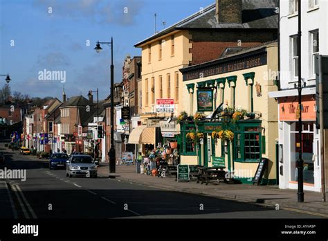 newmarket town centre high street suffolk england uk gb Stock Photo, Royalty Free Image ...