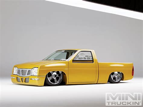 Nissan Hardbody, yellow, custom, truck, lowrider, HD wallpaper | Peakpx